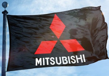 Mitsubishi Flag Banner 3x5 ft Car Automotive Mechanic Wall Garage